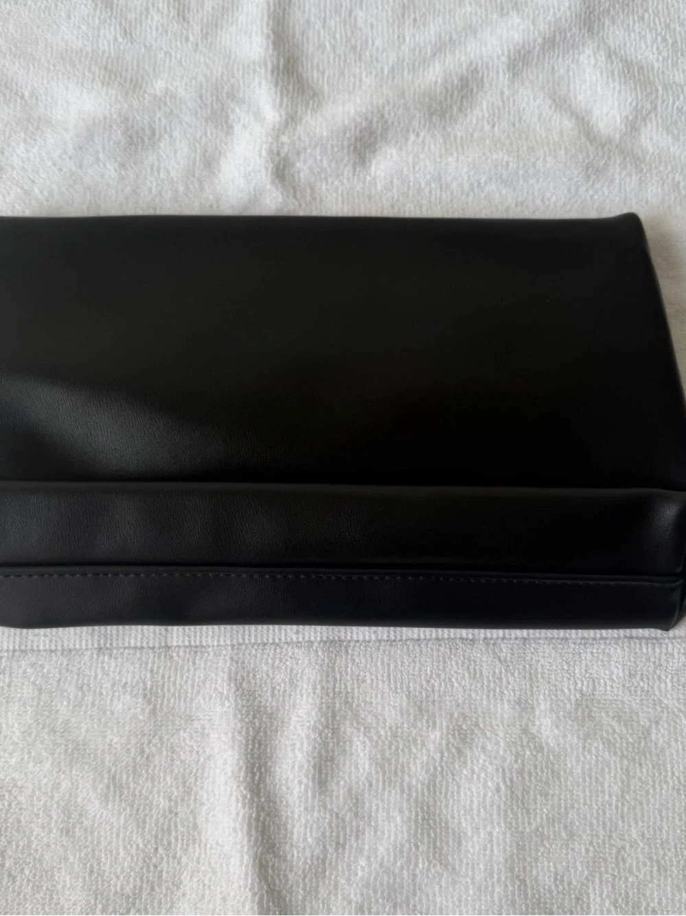Lancôme Black Cosmetic Pouch with Gold Rose Charm